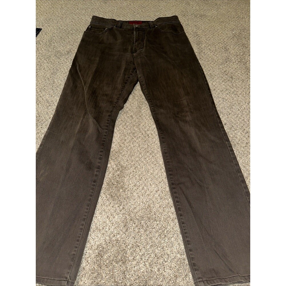 Pierre Cardin Dark Brown Jeans Straight Leg Men's 34x32 Vintage